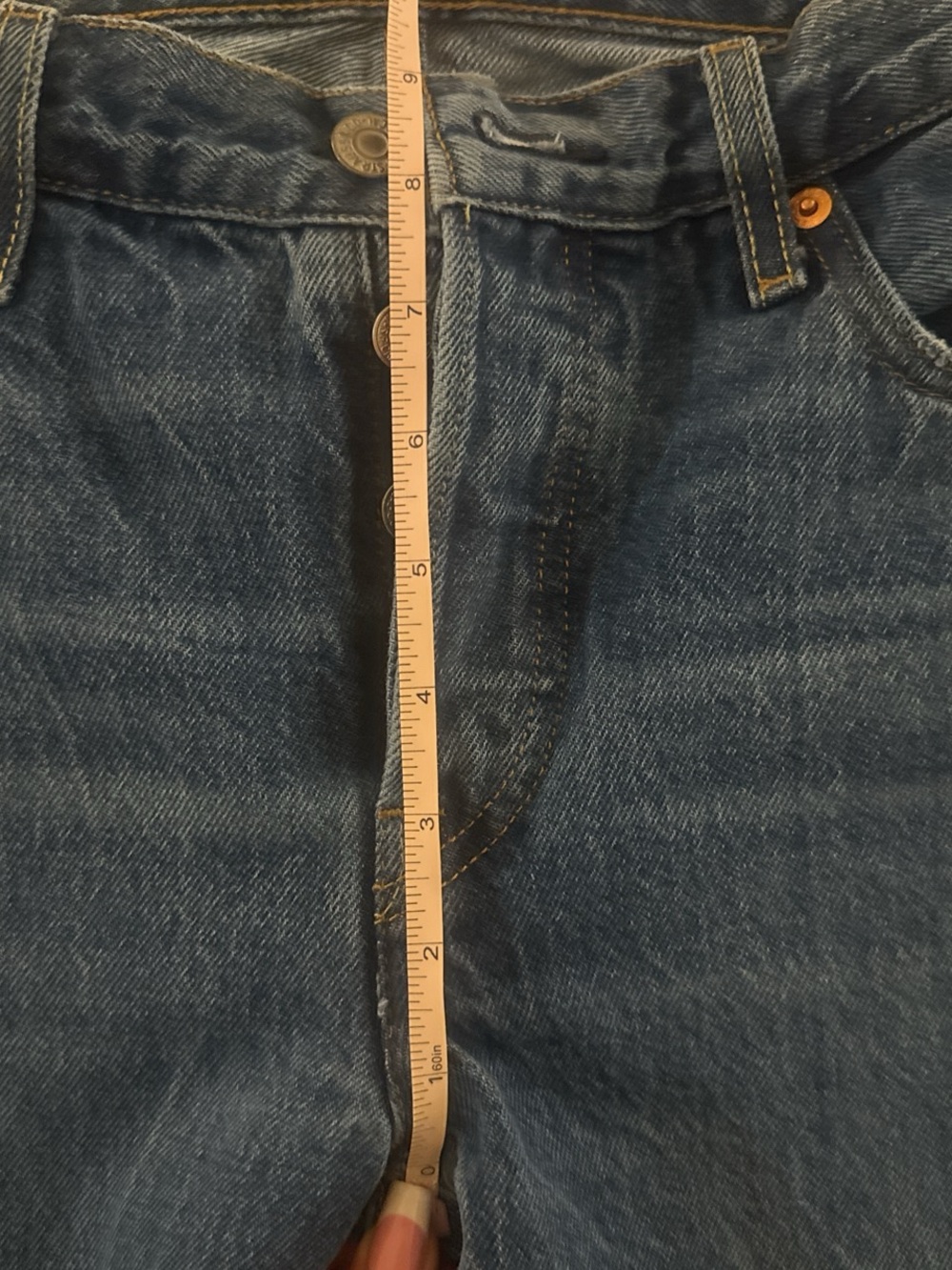 Levi's Women’s Straight Leg Jeans - Dark Indigo Blue - Picture 5 of 7